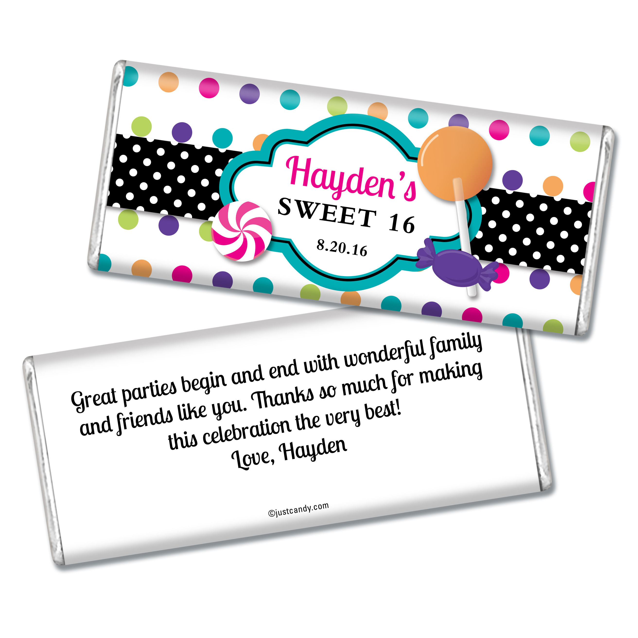candy cards for friends