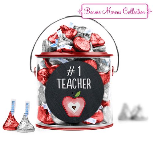 Bonnie Marcus Collection Teacher Appreciation Apple Red Paint Can with Sticker