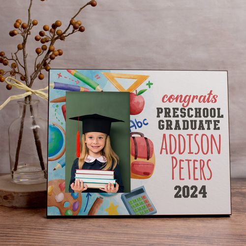 Personalized Graduation School Supplies Picture Frame