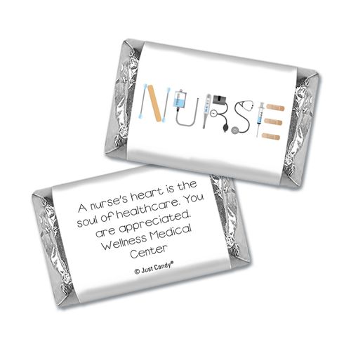 Nurse Appreciation Personalized Hershey's Miniatures Wrappers First Aid