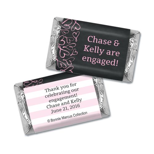 Bonnie Marcus Collection Mini Candy Bar Wrapper Sweetheart Swirl Engagement