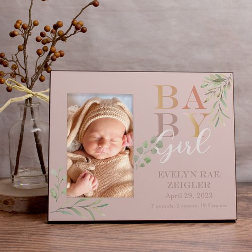 Personalized Baby Girl Picture Frame