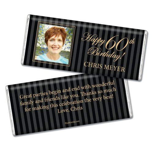 Milestones Personalized Hershey's Milk Chocolate Bar 60th Birthday