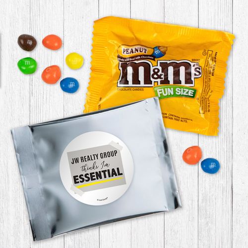 Personalized Business Thinks I'm Essential Peanut M&Ms