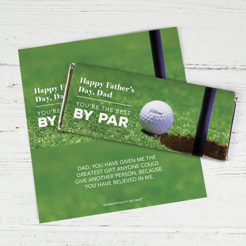 Personalized Father's Day Best by Par Chocolate Bar Wrappers