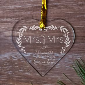 Love is Love Wedding - MRS Ornament