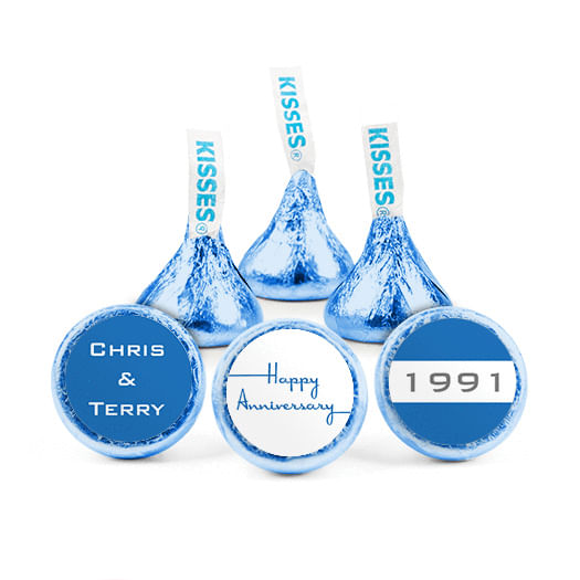 Personalized Anniversary When It Began Hershey's Kisses - JustCandy.com