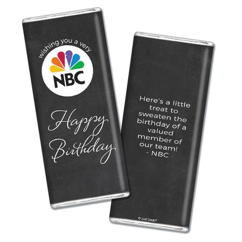 Personalized Birthday Add Your Logo Script Chocolate Bar & Wrapper
