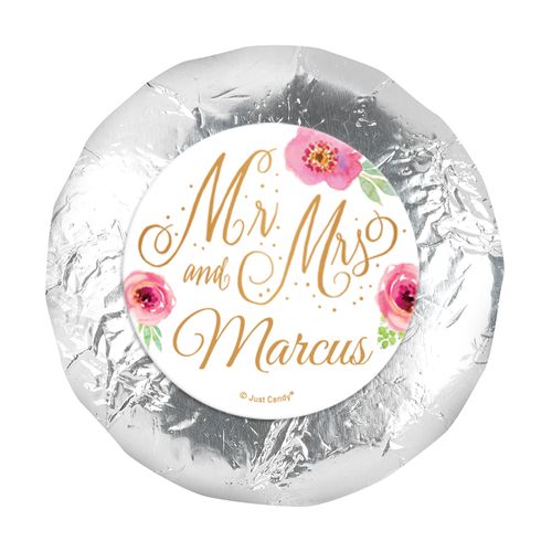 Personalized Wedding Mr. & Mrs. 1.25" Stickers (48 Stickers)