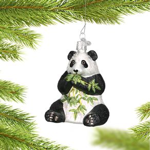 Panda with Bamboo Ornament