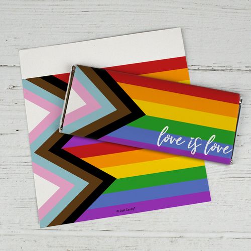 Chocolate Bar Wrappers Rainbow Stripes Love is Love