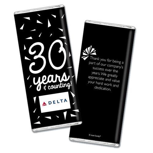 Personalized Birthday Add Your Logo Confetti Chocolate Bar Wrappers Only