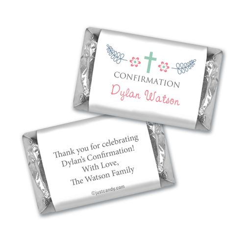 Confirmation Personalized Hershey's Miniatures Blooming Flowers
