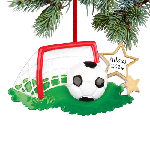 Soccer Ball and Goal Ornament