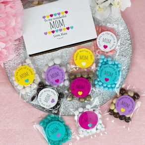 Personalized Mother's Day Wonderful Mom Candy Gift Box