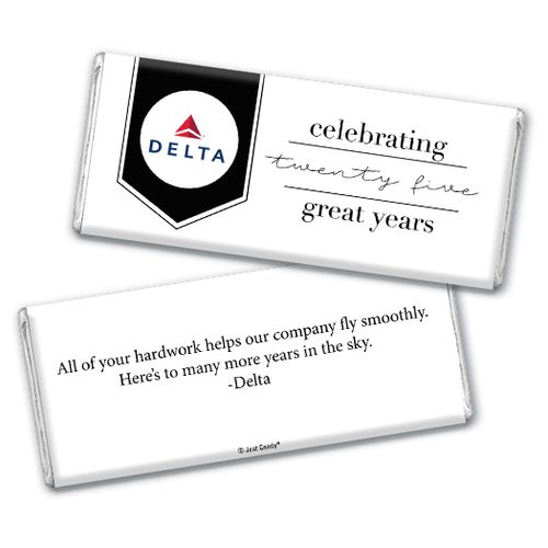 Personalized Corporate Anniversary Add Your Logo Celebration Chocolate Bar & Wrapper