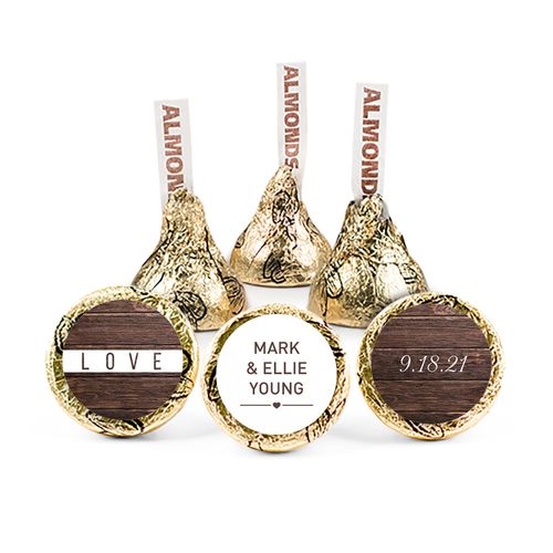 Personalized Wedding Rustic Love Hershey's Kisses