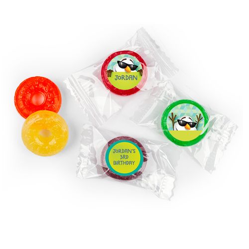 Personalized Birthday Snowman Life Savers 5 Flavor Hard Candy