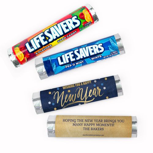 Personalized Bonnie Marcus New Year's Eve Midnight Celebration Lifesavers Rolls (20 Rolls)