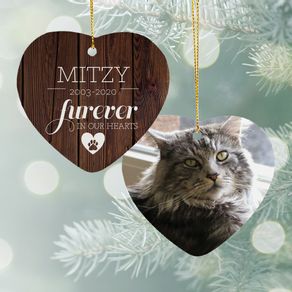 Furever in Our Hearts - Cat Ornament