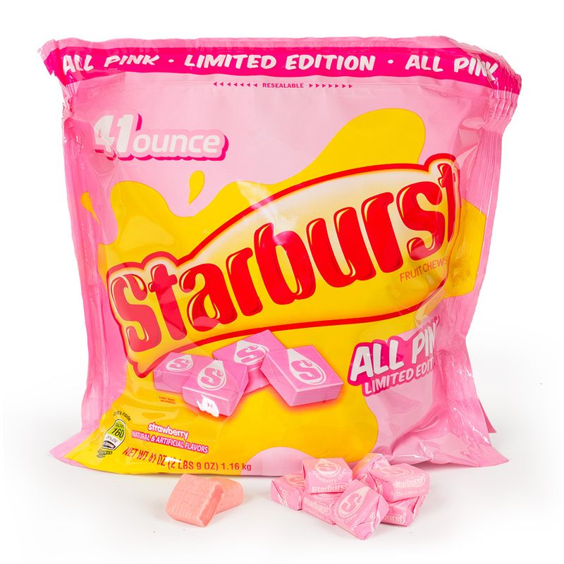 Starburst All Pink Fruit Chews Bulk Candy - JustCandy.com