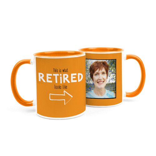Personalized Retirement Photo 11oz Mug
