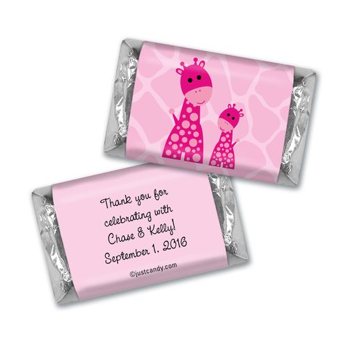 Baby Shower Personalized Hershey's Miniatures Giraffe