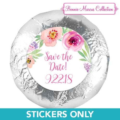 Bonnie Marcus Collection Wedding Save the Date Favors 1.25" Stickers (48 Stickers)