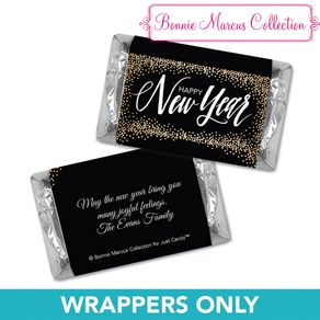 Personalized New Years Bubbles HERSHEY'S MINIATURE Wrappers