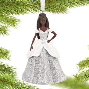 Hallmark Resin Figural African American Holiday Barbie