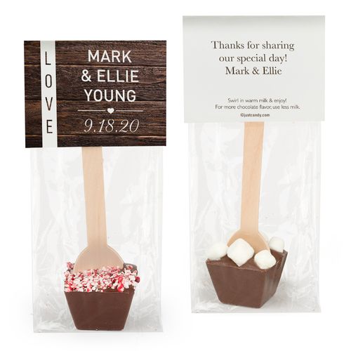 Personalized Wedding Rustic Love Hot Chocolate Spoon