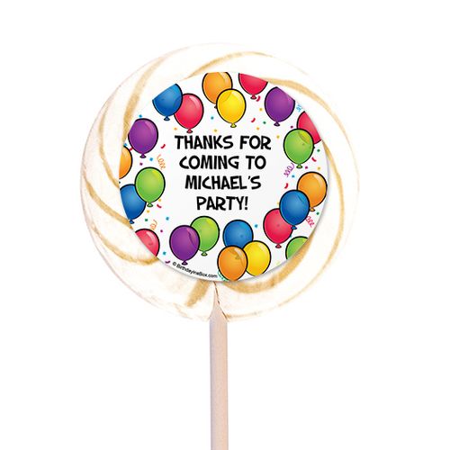 Birthday Glitz Personalized 3" Lollipops (12 Pack)