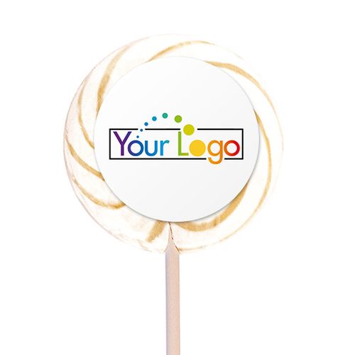 Personalized Add Your Logo 3" Swirly Pop (12 Pack)