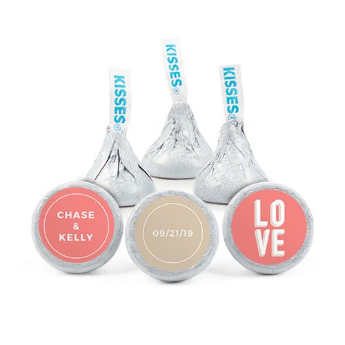Personalized Wedding Bold Love Hershey's Kisses