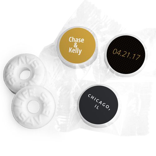 Wedding Save the Date Dots Personalized LIFE SAVERS Mints