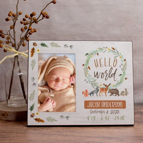 Personalized Hello World Picture Frame