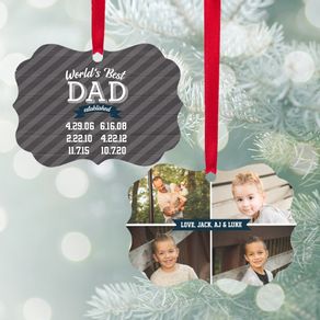 World's Best Dad Ornament