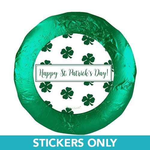 St. Patrick's Day Shamrocks 1.25" Stickers (48 Stickers)