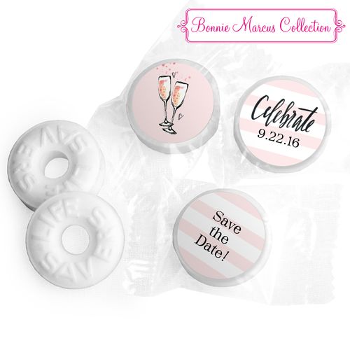Bonnie Marcus Collection The Bubbly Save the Date Stickers - Custom Life Savers