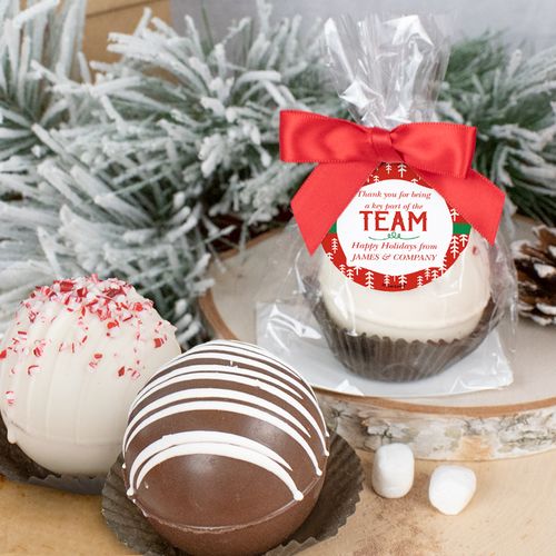 Personalized Christmas Hot Chocolate Bomb - Thanks for Being Part of the Team