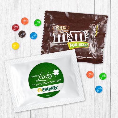 Personalized St. Patricks's Day Feeling Lucky Milk Chocolate M&Ms
