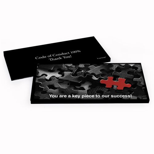Deluxe Personalized Business Thank You Puzzle Hershey's Chocolate Bar in Gift Box
