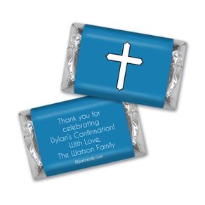 Confirmation Personalized Hershey's Miniatures Stained Glass Cross
