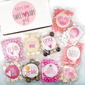 Personalized Baby Care Package Candy Gift Box - Sweet Baby Girl