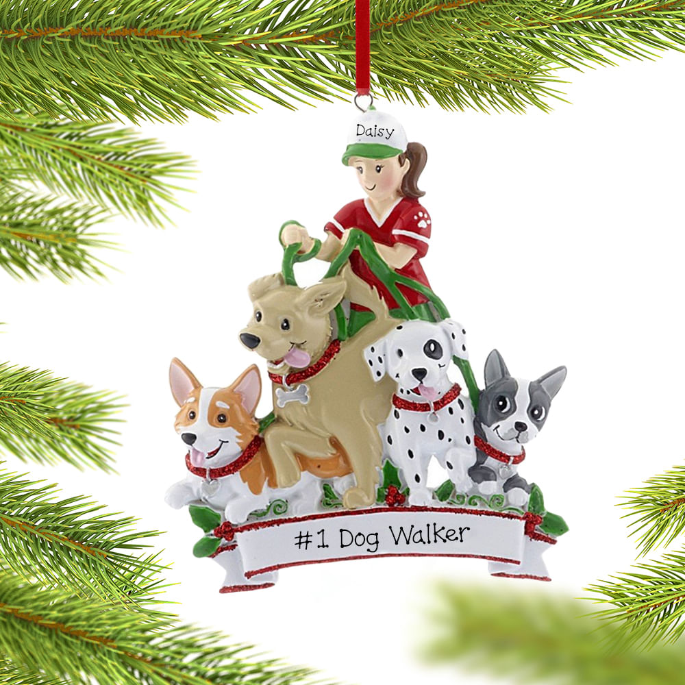 Dog Walker Ornament