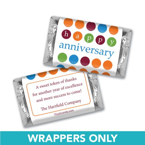Employee Appreciation Personalized Hershey's Miniatures Wrappers Polka Dots Administrative Professionals Day