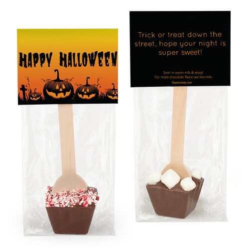 Personalized Halloween Jack-O-Lanterns Hot Chocolate Spoon