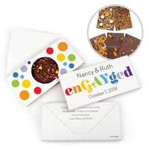 Personalized Engagement LGBT EnGAYged Gourmet Infused Belgian Chocolate Bars (3.5oz)
