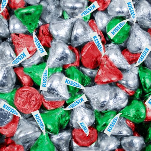 Holiday Hershey's Kisses Foil Wrapped Bulk Chocolate Candy