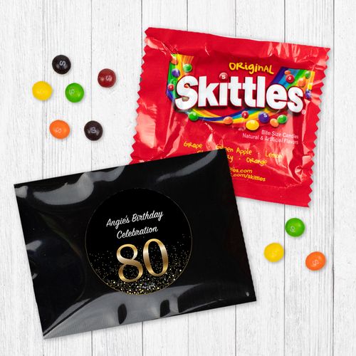 Personalized 80th Birthday Celebration Skittles
